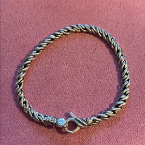 Jai John Hardy Sterling Woven bracelet sz L